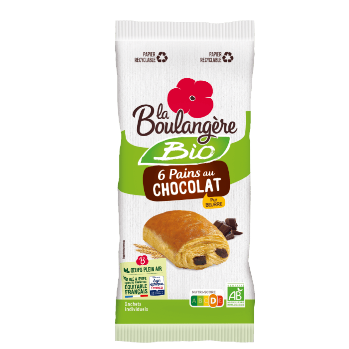 Pains au chocolat Bio - La Boulangère